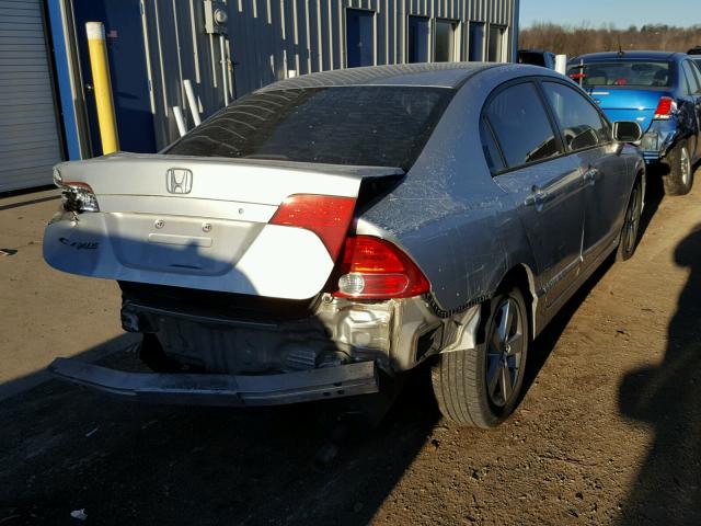 1HGFA16836L085547 - 2006 HONDA CIVIC EX SILVER photo 4