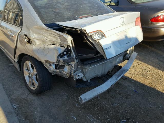 1HGFA16836L085547 - 2006 HONDA CIVIC EX SILVER photo 9