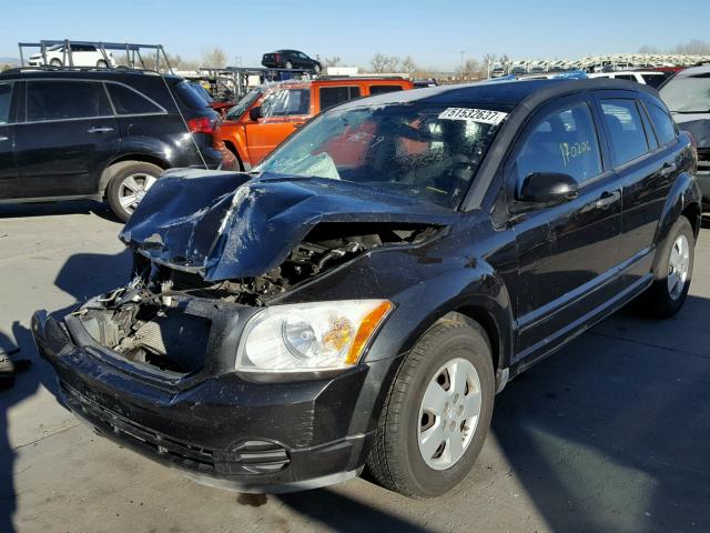 1B3HB28B38D629739 - 2008 DODGE CALIBER BLACK photo 2