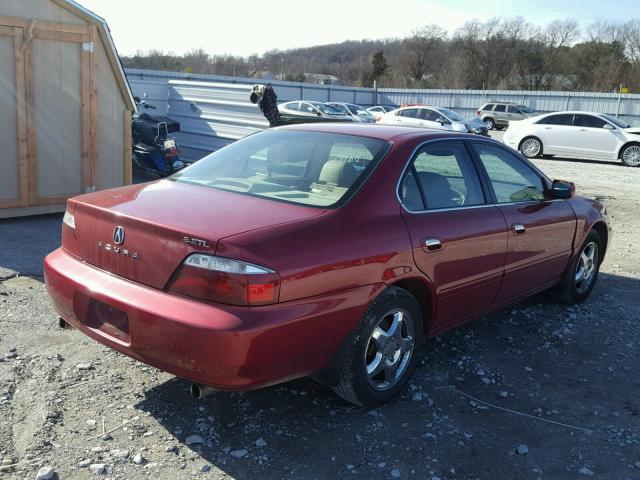 19UUA56643A003796 - 2003 ACURA 3.2TL BURGUNDY photo 4