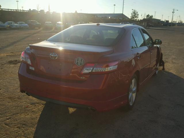 4T1BF3EK7BU661499 - 2011 TOYOTA CAMRY BASE RED photo 4