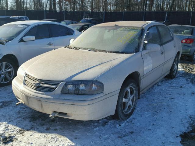 2G1WF55K359376682 - 2005 CHEVROLET IMPALA WHITE photo 2