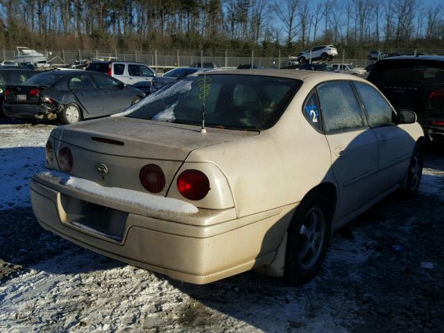 2G1WF55K359376682 - 2005 CHEVROLET IMPALA WHITE photo 4