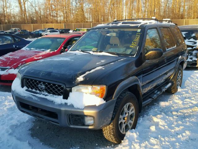 JN8DR07Y01W524464 - 2001 NISSAN PATHFINDER BLACK photo 2