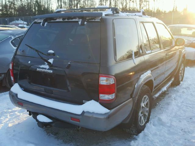 JN8DR07Y01W524464 - 2001 NISSAN PATHFINDER BLACK photo 4