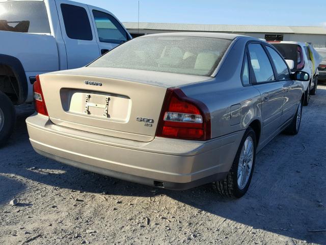 YV1TS92D221274772 - 2002 VOLVO S80 GOLD photo 4