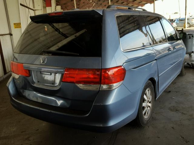 5FNRL38759B004366 - 2009 HONDA ODYSSEY EX BLUE photo 4