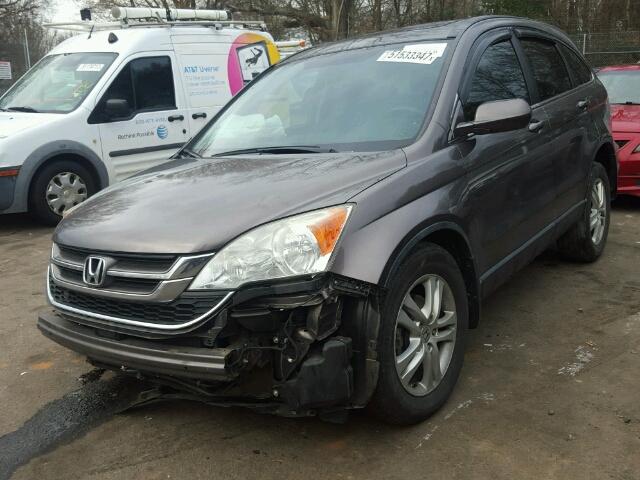 5J6RE3H75AL036188 - 2010 HONDA CR-V EXL GRAY photo 2