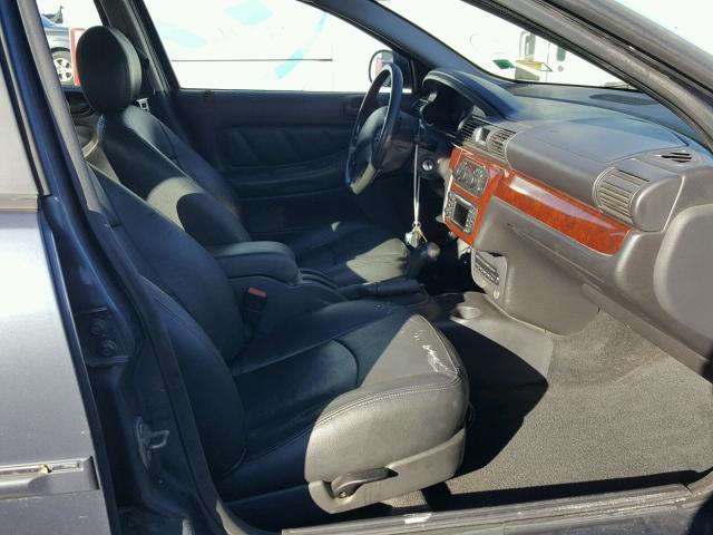 1B3EL56R62N161024 - 2002 DODGE STRATUS ES GRAY photo 5