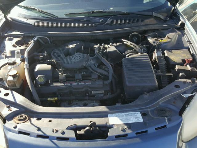 1B3EL56R62N161024 - 2002 DODGE STRATUS ES GRAY photo 7