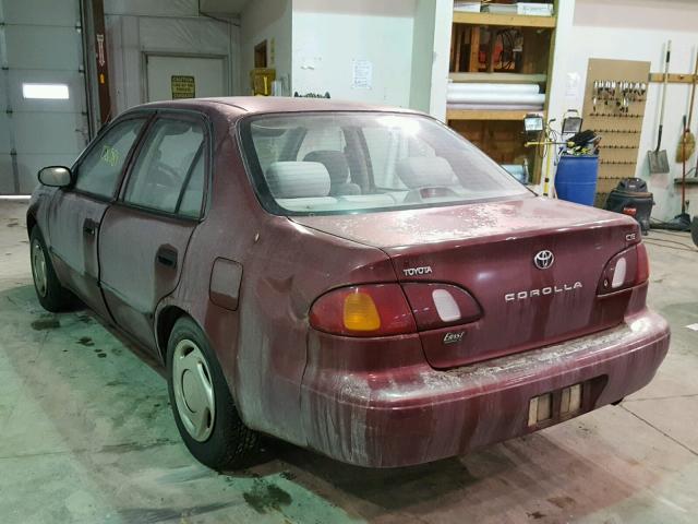 1NXBR12E9XZ144724 - 1999 TOYOTA COROLLA VE RED photo 3