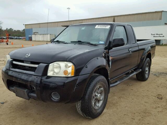 1N6ED26TX3C419240 - 2003 NISSAN FRONTIER K BLACK photo 2