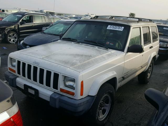 1J4FF48S31L560434 - 2001 JEEP CHEROKEE S WHITE photo 2