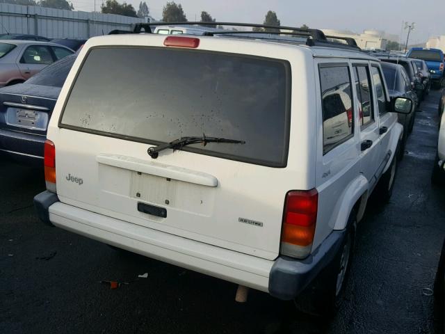 1J4FF48S31L560434 - 2001 JEEP CHEROKEE S WHITE photo 4