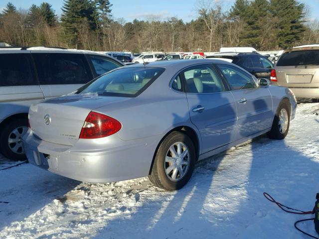 2G4WD582X61165970 - 2006 BUICK LACROSSE C SILVER photo 4