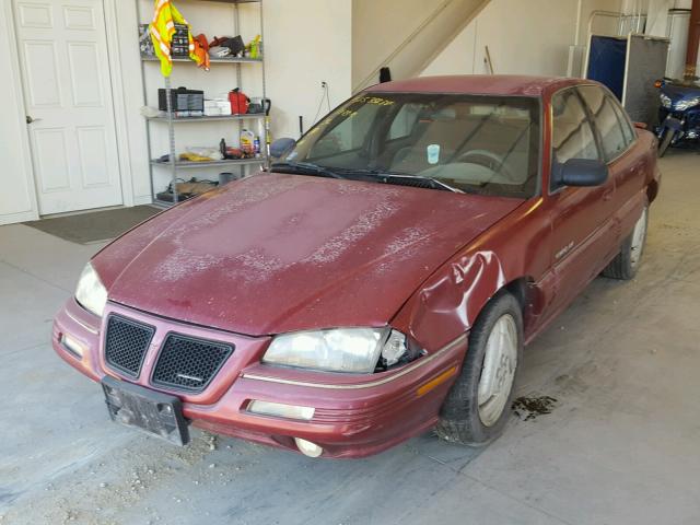1G2NE5433PM595295 - 1993 PONTIAC GRAND AM S Qırmızı foto 2