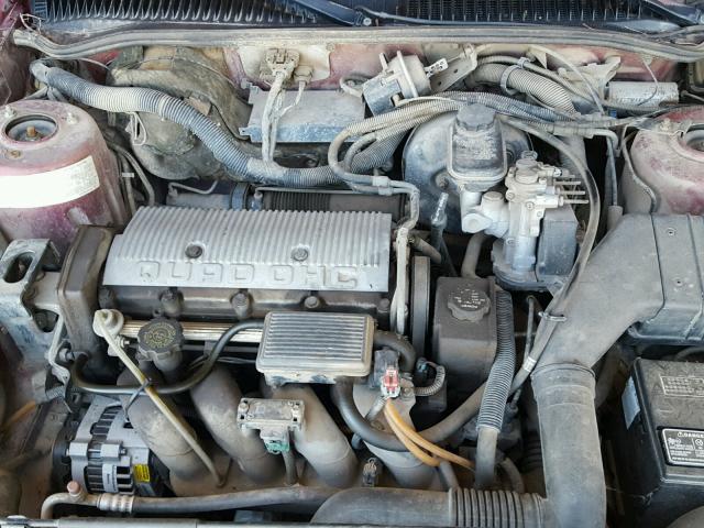 1G2NE5433PM595295 - 1993 PONTIAC GRAND AM S Qırmızı foto 7