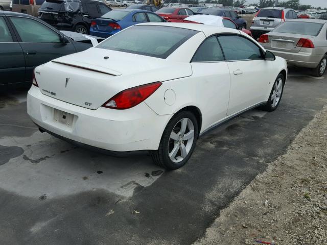 1G2ZH35N074176740 - 2007 PONTIAC G6 GT WHITE photo 4