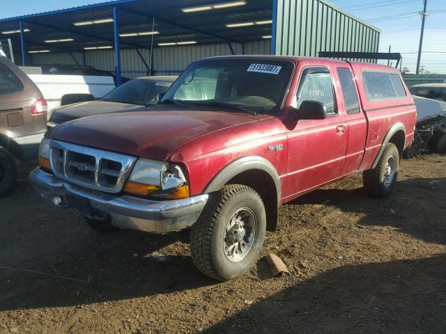 1FTZR15X7WPB21522 - 1998 FORD RANGER SUP RED photo 2