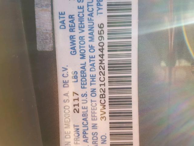 3VWCB21C22M440956 - 2002 VOLKSWAGEN NEW BEETLE 灰色 照片 10