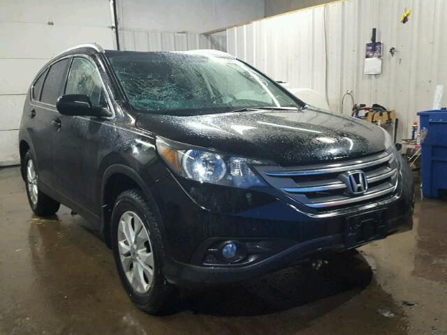 2HKRM4H7XCH613660 - 2012 HONDA CR-V EXL BLACK photo 1