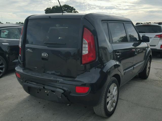 KNDJT2A55D7752372 - 2013 KIA SOUL BLACK photo 4