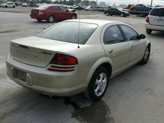 1B3EL46X55N671491 - 2005 DODGE STRATUS SX GOLD photo 4