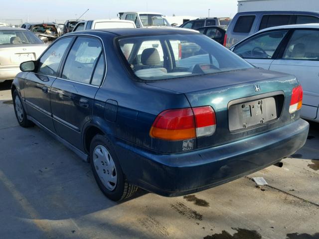 2HGEJ6677VH576778 - 1997 HONDA CIVIC LX GREEN photo 3