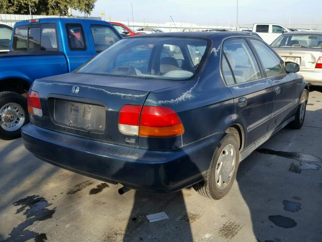 2HGEJ6677VH576778 - 1997 HONDA CIVIC LX GREEN photo 4