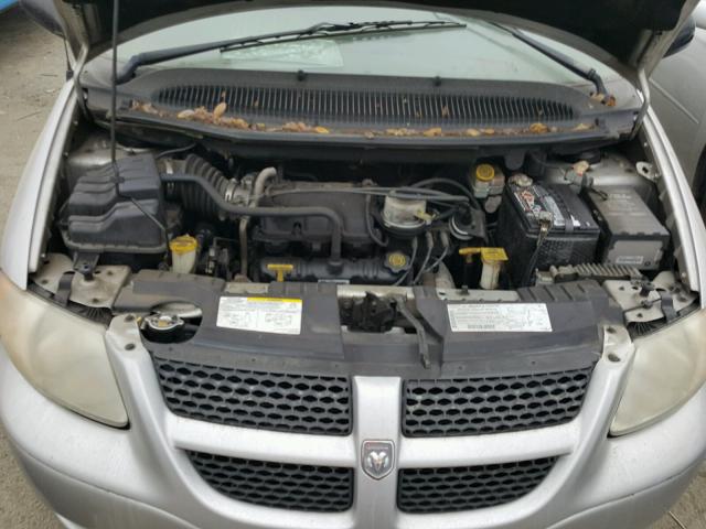 2B8GP74L52R563766 - 2002 DODGE GRAND CARA SILVER photo 7