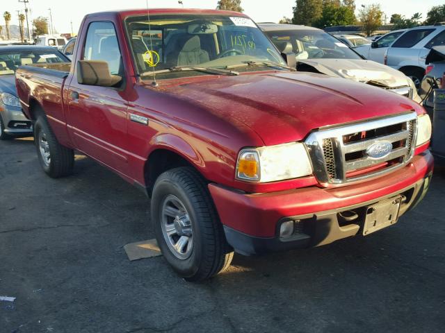 1FTYR11E86PA58186 - 2006 FORD RANGER RED photo 1