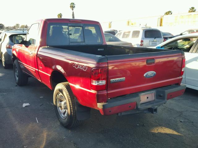 1FTYR11E86PA58186 - 2006 FORD RANGER RED photo 3