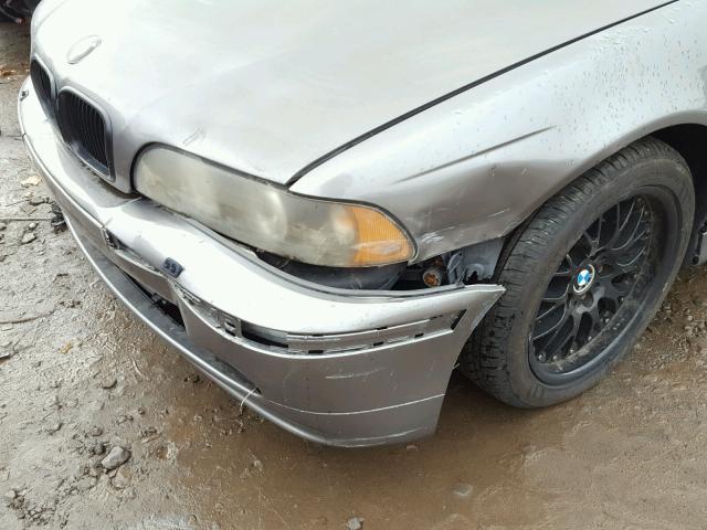 WBADT63462CH98127 - 2002 BMW 530 I AUTO GRAY photo 9