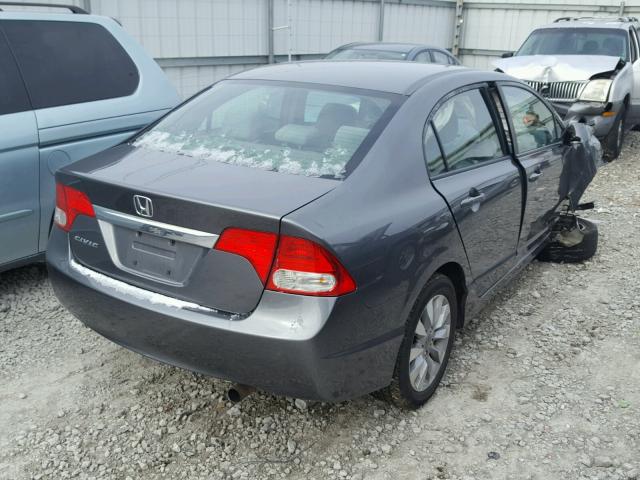 19XFA1F80AE009123 - 2010 HONDA CIVIC EX GRAY photo 4