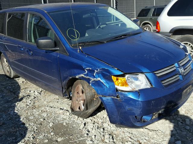 2D4RN4DE0AR282334 - 2010 DODGE GRAND CARA BLUE photo 9