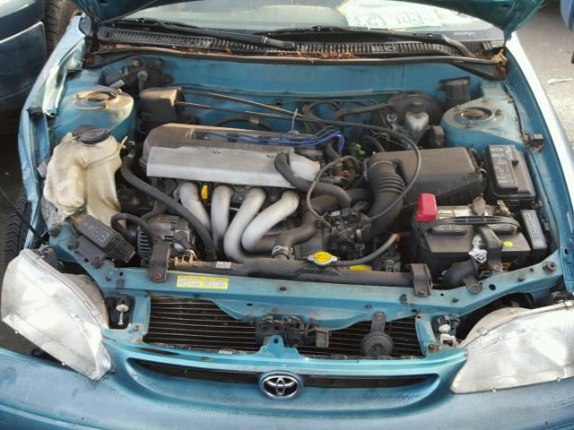 1NXBR12EXXZ231791 - 1999 TOYOTA COROLLA VE GREEN photo 7