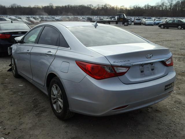 5NPEB4AC7CH470534 - 2012 HYUNDAI SONATA GLS SILVER photo 3