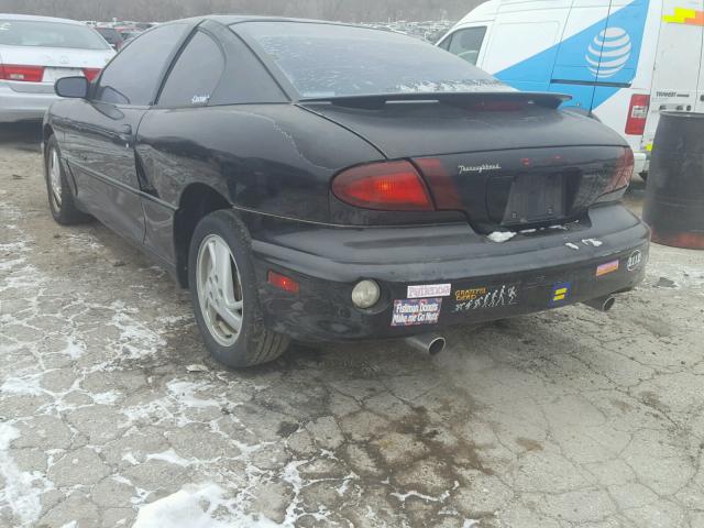 1G2JD12T017188151 - 2001 PONTIAC SUNFIRE GT BLACK photo 3