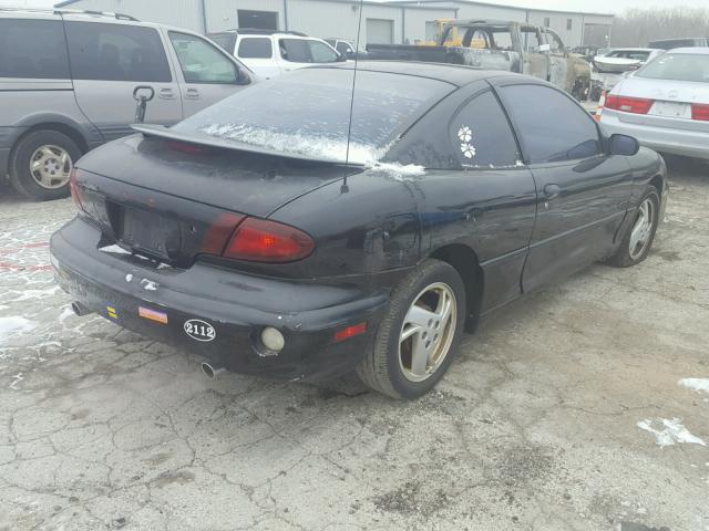 1G2JD12T017188151 - 2001 PONTIAC SUNFIRE GT BLACK photo 4