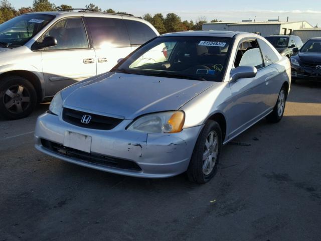 1HGEM22913L084867 - 2003 HONDA CIVIC EX SILVER photo 2