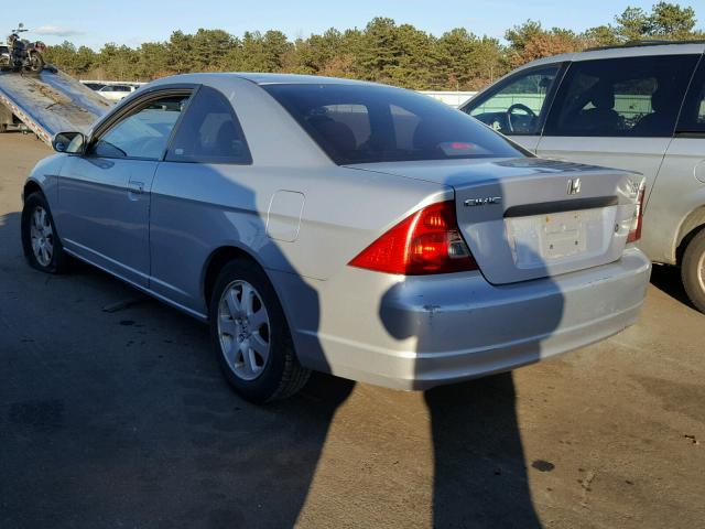 1HGEM22913L084867 - 2003 HONDA CIVIC EX SILVER photo 3