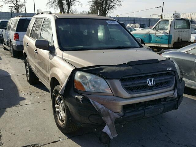 2HKYF18513H569454 - 2003 HONDA PILOT EXL TAN photo 1