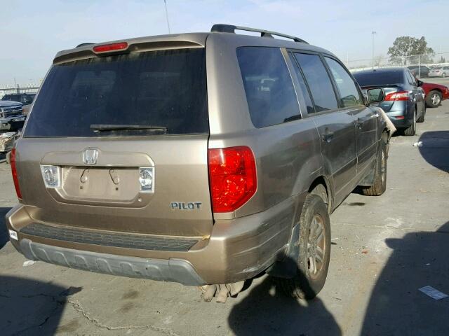 2HKYF18513H569454 - 2003 HONDA PILOT EXL TAN photo 4