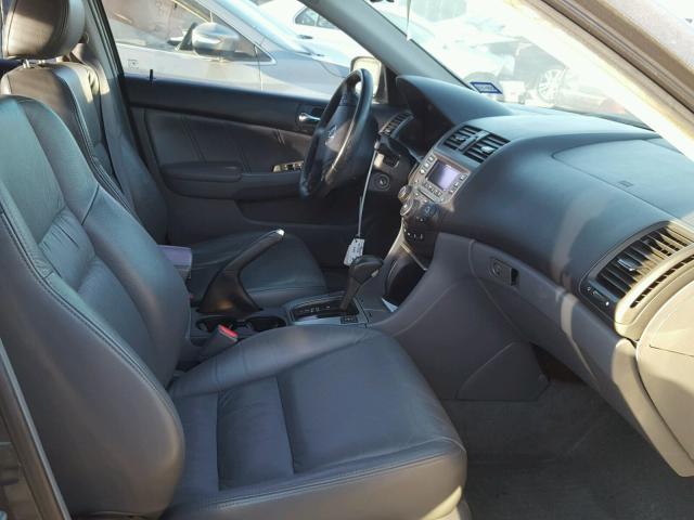 1HGCM66557A100012 - 2007 HONDA ACCORD EX GRAY photo 5