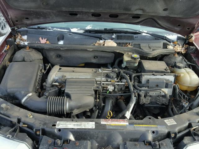 1G8AJ52F33Z136780 - 2003 SATURN ION LEVEL BURGUNDY photo 7