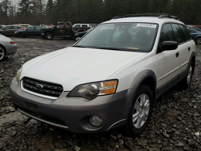 4S4BP61C857333444 - 2005 SUBARU LEGACY OUT WHITE photo 2