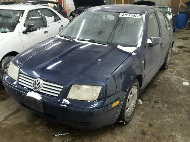 3VWRK69M03M185434 - 2003 VOLKSWAGEN JETTA GL BLUE photo 2