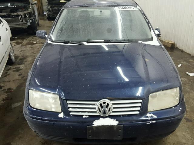 3VWRK69M03M185434 - 2003 VOLKSWAGEN JETTA GL BLUE photo 9