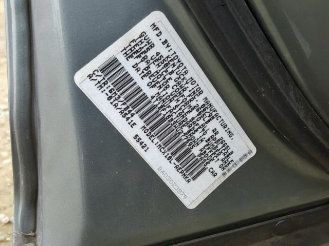 4T1BF18B3WU277595 - 1998 TOYOTA AVALON XL GRAY photo 10