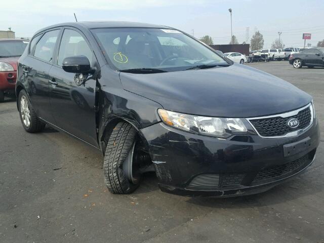 KNAFU5A26C5568804 - 2012 KIA FORTE EX BLACK photo 1